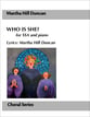 Who is She? SSA choral sheet music cover